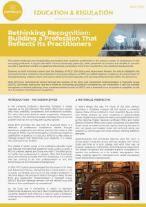 Rethinking Recognition: Building a Profession That Reflects Its Practitioners