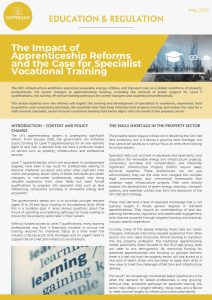 The Impact of Apprenticeship Reforms and the Case for Specialist Vocational Training